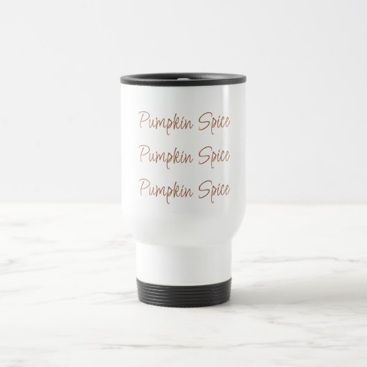 Pumpkin Spice Simple Stylish Script Typografy Reisebecher (Mittel)