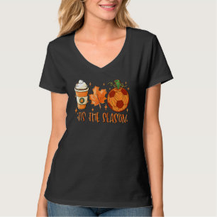 Pumpkin Spice Soccer Ball das ist die Jahreszeit f T-Shirt