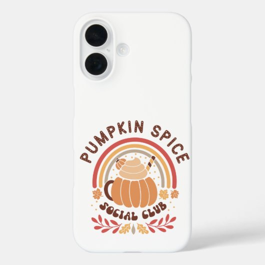 Pumpkin Spice Social Club – Cute Fall PSL Case-Mate iPhone Hülle (Rückseite)