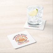 Pumpkin Spice Social Club – Cute Fall PSL  Rechteckiger Pappuntersetzer (Vor Ort)