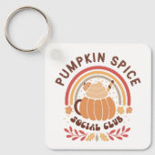 Pumpkin Spice Social Club – Cute Fall PSL Schlüsselanhänger (Vorderseite)