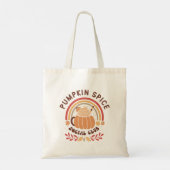Pumpkin Spice Social Club – Cute Fall PSL  Tragetasche (Rückseite)
