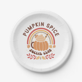 Pumpkin Spice Social Club – Süßer Herbst-PSL  Pappteller