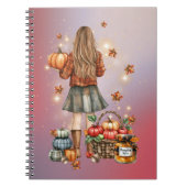Pumpkin Spice Sparkle Notebook Notizblock (Vorderseite)