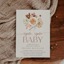 Pumpkin "Spice Spice Baby" Shower