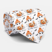 Pumpkin Spice Spooky Vibes Personalisiert Krawatte (Gerollt)
