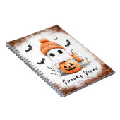 Pumpkin Spice Spooky Vibes Personalisiert Notizblock (Rechte Seite)