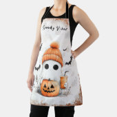 Pumpkin Spice Spooky Vibes Personalisiert Schürze (InSitu)