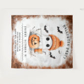 Pumpkin Spice Spooky Vibes Personalisiert Wandteppich (Vorderseite (Horizontal))