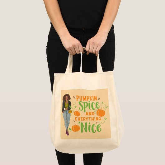 Pumpkin Spice Tote Bag Tragetasche (Vorderseite (Produkt))