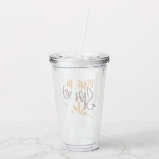 Pumpkin Spice Vibes Acryltrinkbecher (Rückseite)