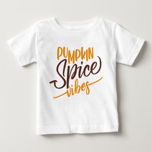 Pumpkin Spice Vibes Baby T-shirt (Vorderseite)