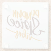 Pumpkin Spice Vibes Glasuntersetzer (Rückseite)