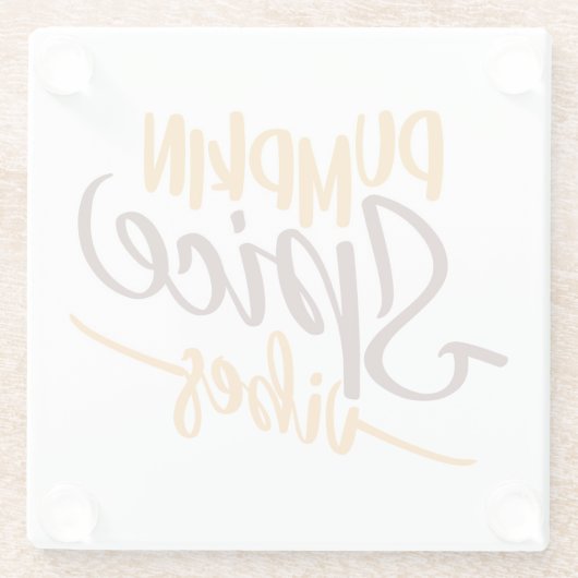 Pumpkin Spice Vibes Glasuntersetzer (Rückseite)