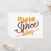 Pumpkin Spice Vibes Karte (Vorderseite/Rückseite Beispiel)