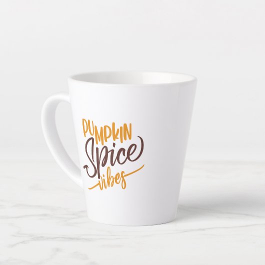 Pumpkin Spice Vibes Milchtasse (Linke Ecke)