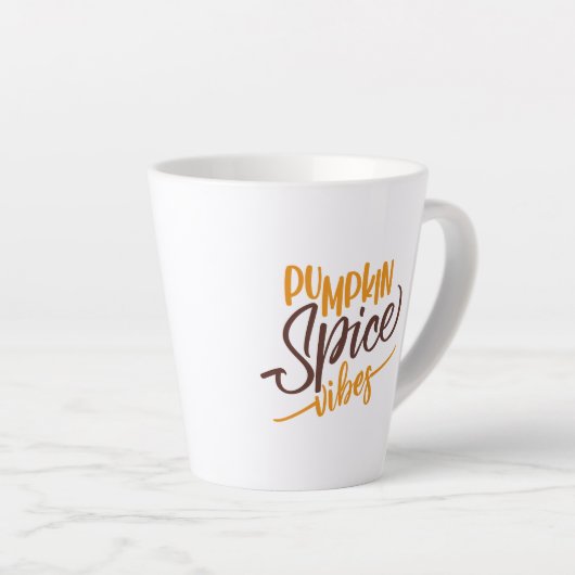 Pumpkin Spice Vibes Milchtasse (Rechte Ecke)