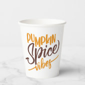 Pumpkin Spice Vibes Pappbecher (Vorderseite)