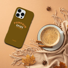 Pumpkin Spice Vibes Personalize Name Phone Case iPhone 16 Pro Max Hülle