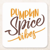 Pumpkin Spice Vibes Rechteckiger Pappuntersetzer (Vorderseite)