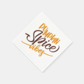 Pumpkin Spice Vibes Serviette (Ecke)