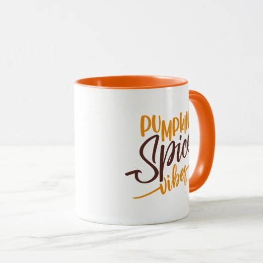 Pumpkin Spice Vibes Tasse (VorderseiteRechts)