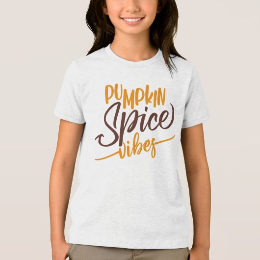 Pumpkin Spice Vibes Tri-Blend Shirt (Vorderseite)