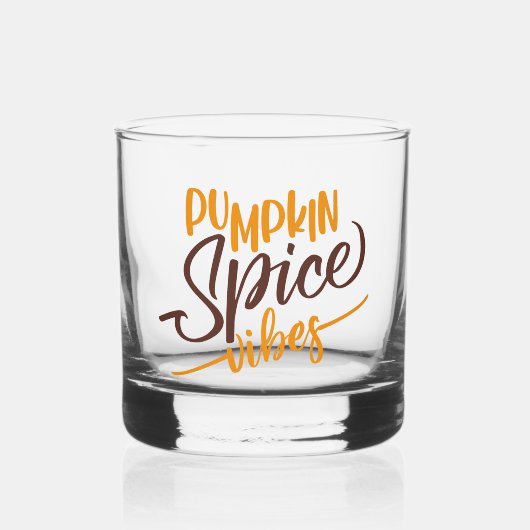 Pumpkin Spice Vibes Whiskyglas (Vorderseite)