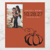 Pumpkin Spice Weinetikett (Einzelnes Label)