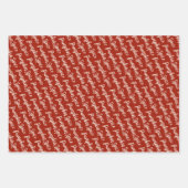 Pumpkin Spice weiße Skript Happy Thanksgiving Geschenkpapier Set (Vorderseite)