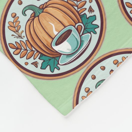 Pumpkin Spiced Latte Blanket Fleecedecke (Ecke)