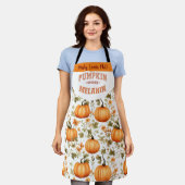 Pumpkin Spiced Melanin Herbstlaub Name Schürze (Getragen)