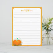 Pumpkin-Spielplatz - Papierblatt (Stehend Vorderseite)