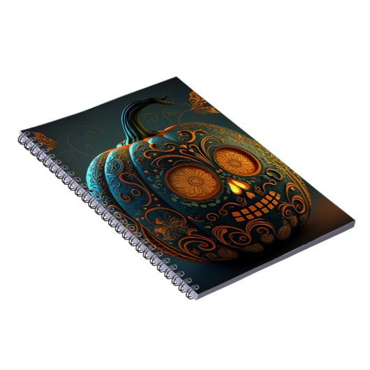 Pumpkin Spiral Notebook Notizblock (Rechte Seite)