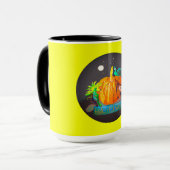 Pumpkin Spirit-Tasse - Niedliche Halloween-Tiere & Tasse (Vorderseite Links)