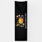 Pumpkin Spooktacular Halloween Bash Party Black Ba Banner (Vertikal)