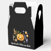 Pumpkin Spooktacular Halloween Bash Party Black Geschenkschachtel (Geöffnet)