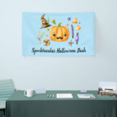 Pumpkin Spooktacular Halloween Bash Party Blue Banner (Messeveranstaltung)