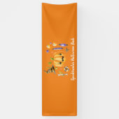 Pumpkin Spooktacular Halloween Bash Party Orange Banner (Vertikal)