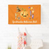Pumpkin Spooktacular Halloween Bash Party Orange Banner (Insitu)