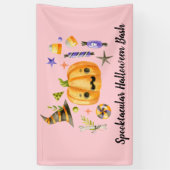 Pumpkin Spooktacular Halloween Bash Party Pink Banner (Vertikal)