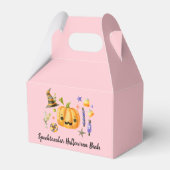 Pumpkin Spooktacular Halloween Bash Party Pink Geschenkschachtel (Rückseite)