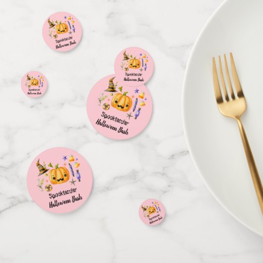 Pumpkin Spooktacular Halloween Bash Party Pink Konfetti (Gruppe)