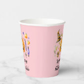 Pumpkin Spooktacular Halloween Bash Party Pink Pappbecher (Rechts)