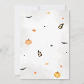 Pumpkin Spooktacular Halloween-Party Einladung (Rückseite)