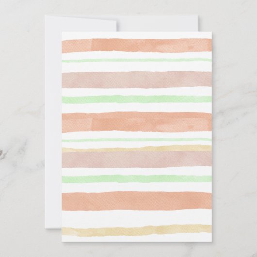 Pumpkin Spooky Party Streifen Geburtstag Einladung (Rückseite)