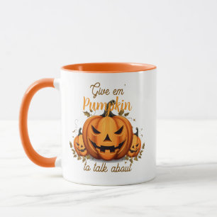 Pumpkin spricht über tasse