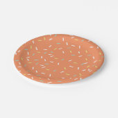 Pumpkin Sprinkle Party Plate Pappteller (Schrägansicht)