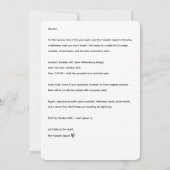 Pumpkin Squad Halloween-Flachkarte | 12,7 cm x 17, (Rückseite)