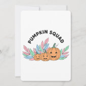 Pumpkin Squad Halloween-Flachkarte | 12,7 cm x 17, (Vorderseite)